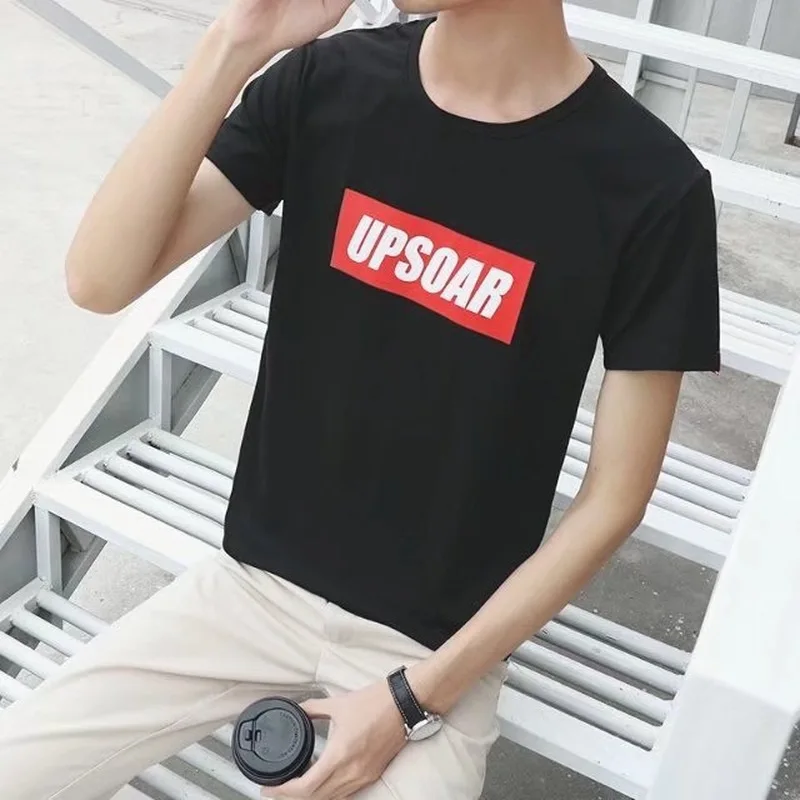 Summer Men's Short Sleeve T-Shirt Student Korean Print Trend Japanese Men's Casual Slim Round Neck Men's Short Sleeve
Summer Men's Short Sleeve T-Shirt Student Korean Print Trend Japanese Men's Casual Slim Round Neck Men's Short Sleeve