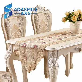 Adasmile Hot Sale Lace Embroidered Floral Pastoral Polyester Elegant Table Runner Dinning Table Flag Party Wedding Table Cloth
Adasmile Hot Sale Lace Embroidered Floral Pastoral Polyester Elegant Table Runner Dinning Table Flag Party Wedding Table Cloth
