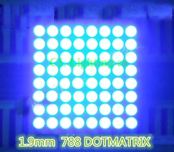 10PCS 1.9mm Blue LED Dot Matrix Display 8x8 Red Common anode 16pin high quality digital tube
10PCS 1.9mm Blue LED Dot Matrix Display 8x8 Red Common anode 16pin high quality digital tube