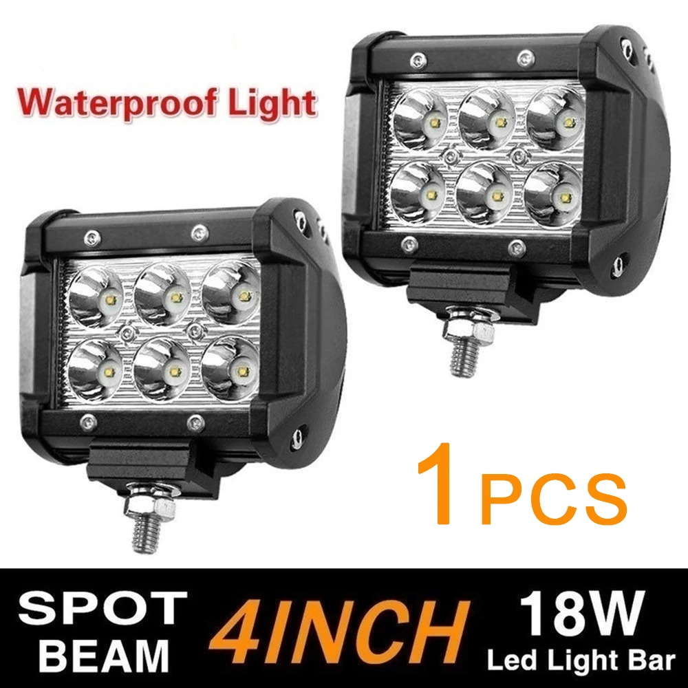4 inch 18W 6LED Waterproof IP67 Work Light LED Spot Light Flood Lights For 4x4 Trucks Off-road Vehicles LED Bar
4 inch 18W 6LED Waterproof IP67 Work Light LED Spot Light Flood Lights For 4x4 Trucks Off-road Vehicles LED Bar