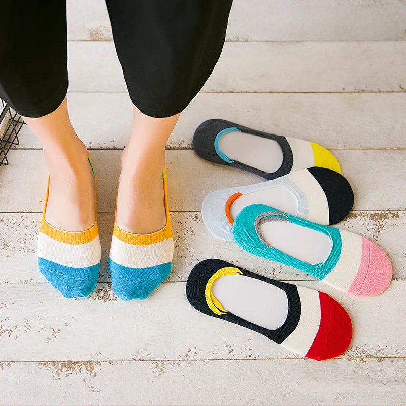 LIONZONE Women Shallow Invisible Socks Japanese Style Cotton Non-slip Silicone Candy Color Colorful Patchwork Boat Socks No Show
LIONZONE Women Shallow Invisible Socks Japanese Style Cotton Non-slip Silicone Candy Color Colorful Patchwork Boat Socks No Show