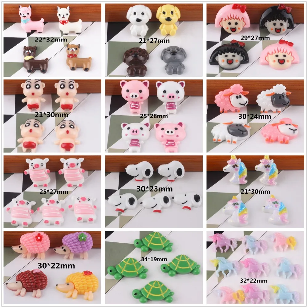 10pcs/lot flatback resin pig dog Hedgehog turtle for kids hair home flat back reisn cabochons accessories
10pcs/lot flatback resin pig dog Hedgehog turtle for kids hair home flat back reisn cabochons accessories