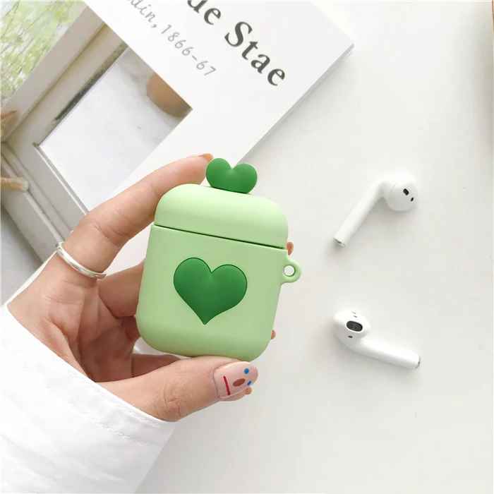 Стильный чемодан силиконовый чехол для Apple Airpods защитный Bluetooth беспроводной