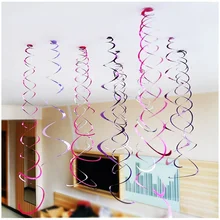 6PC/Pack Birthday Party Decorative Metallic Ceiling Hanging Swirl For Baby Shower Wedding Halloween Christmas Party Decorations
6PC/Pack Birthday Party Decorative Metallic Ceiling Hanging Swirl For Baby Shower Wedding Halloween Christmas Party Decorations