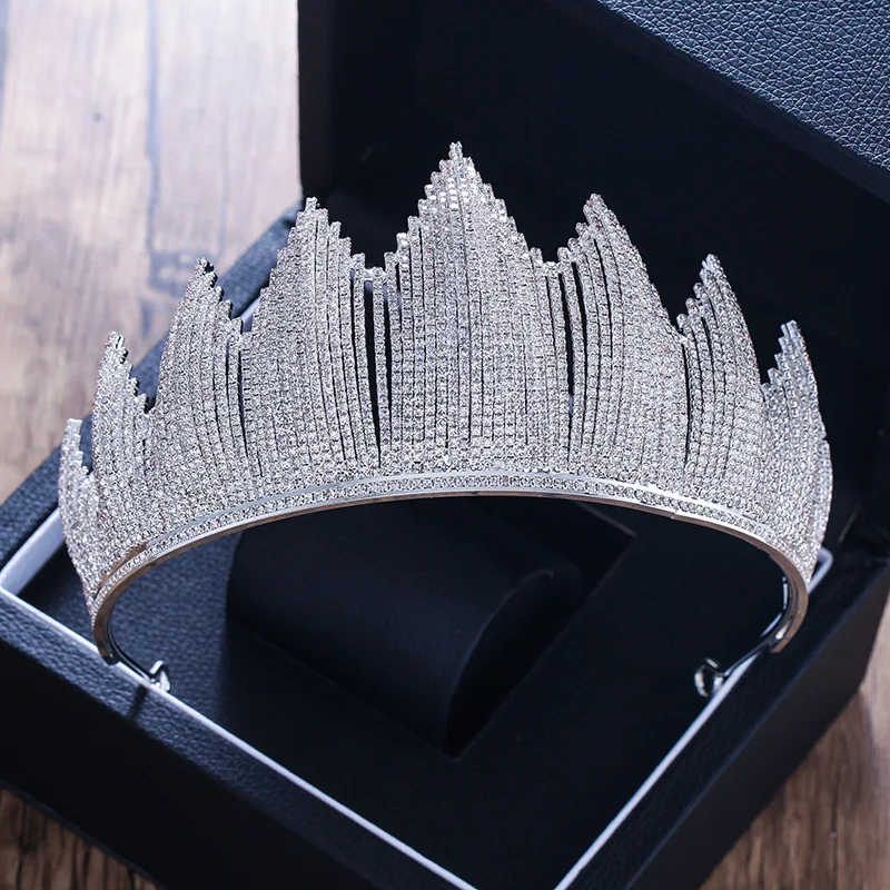 Luxury Trendy Full Rhinestone Crystal Tiara Big Crown For Wedding Bride Queen Headpiece Crown Wedding Bridal Hair Accessories
Luxury Trendy Full Rhinestone Crystal Tiara Big Crown For Wedding Bride Queen Headpiece Crown Wedding Bridal Hair Accessories