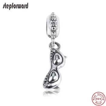 STEP FORWARD New Design High Quality Popular 925 Sterling Silver Glasses Pendant Charm Fitting European Charm Bracelet
STEP FORWARD New Design High Quality Popular 925 Sterling Silver Glasses Pendant Charm Fitting European Charm Bracelet