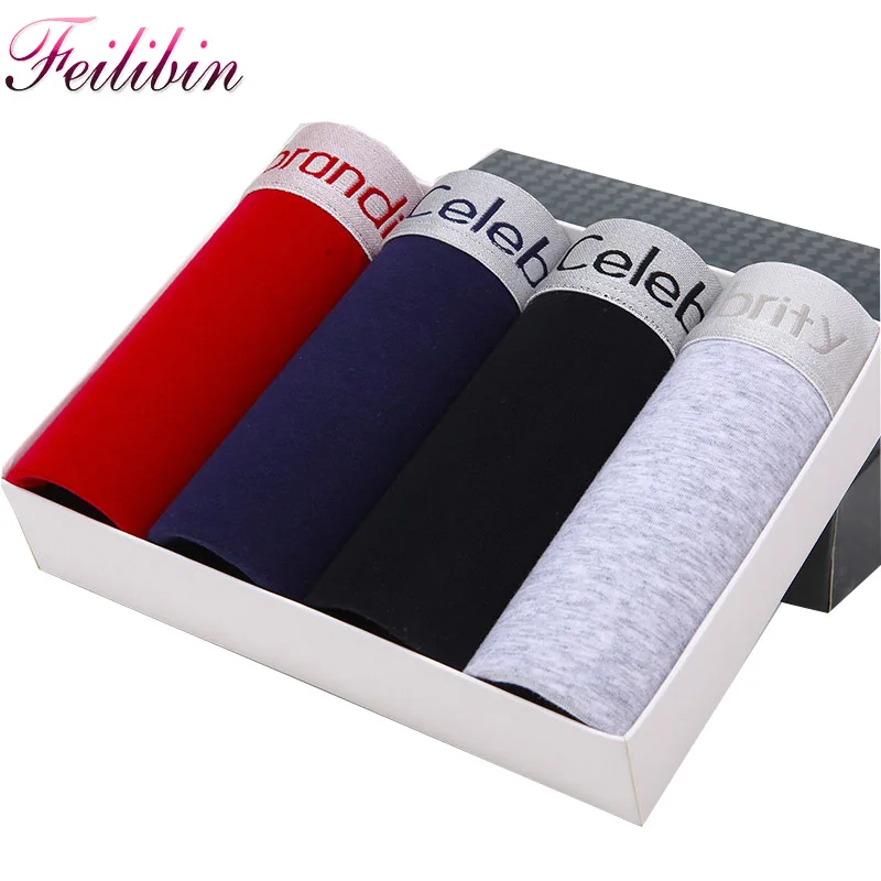 Feilibin Boxer Shorts Mens 4Pcs\lot Underwear Soft Boxers Cotton Underpants Solid Shorts Plus Size XXXL Boxers Male Underwear
Feilibin Boxer Shorts Mens 4Pcs\lot Underwear Soft Boxers Cotton Underpants Solid Shorts Plus Size XXXL Boxers Male Underwear
