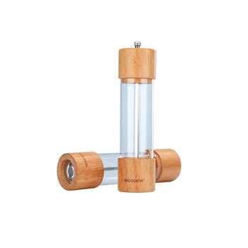 10pcs Manual Pepper Mills Full Transparent Solid Wood Pepper Grinder Black Pepper Seasoning Bottle wen6477
10pcs Manual Pepper Mills Full Transparent Solid Wood Pepper Grinder Black Pepper Seasoning Bottle wen6477