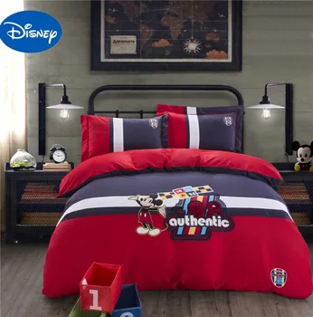 Mickey Mouse Comforters Bedding Set Boys Bedclothes Disney Cartoon Applique Embroidery Cotton Fabric Single Twin Queen Red Color
Mickey Mouse Comforters Bedding Set Boys Bedclothes Disney Cartoon Applique Embroidery Cotton Fabric Single Twin Queen Red Color