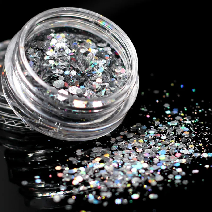 LOLEDE Laser Silver Color Sequins Nail Art Glitter Flakes UV Gel Polish Star Heart Flower Paillette Decor Tools
LOLEDE Laser Silver Color Sequins Nail Art Glitter Flakes UV Gel Polish Star Heart Flower Paillette Decor Tools