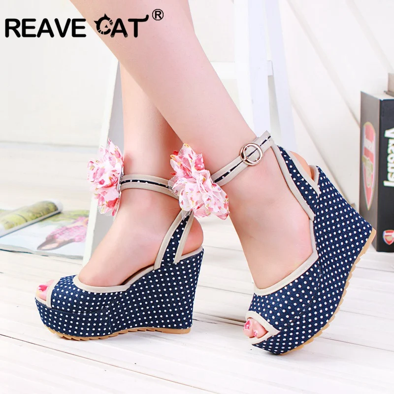 REAVE CAT sweet bow cute polka dot women's Shoes leisure wedges Heels Summer ins chic date Sandals Shoes Woman platform sandals
REAVE CAT sweet bow cute polka dot women's Shoes leisure wedges Heels Summer ins chic date Sandals Shoes Woman platform sandals