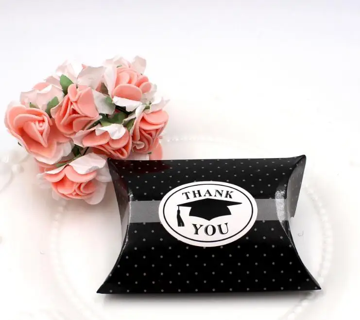 Treat Gift Paper Candy Cardboard Boxes European Round Dots Doctoral Cap Pattern Pillow Candy Box For Graduation Ceremony
Treat Gift Paper Candy Cardboard Boxes European Round Dots Doctoral Cap Pattern Pillow Candy Box For Graduation Ceremony