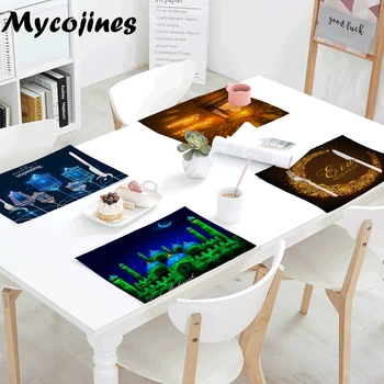 New Variety Tablecloth 42x32cm Ramadan Kareem Moon Letters House Linen Printed Coffee Table Mats Napkins Kitchen Decoration Gift
New Variety Tablecloth 42x32cm Ramadan Kareem Moon Letters House Linen Printed Coffee Table Mats Napkins Kitchen Decoration Gift