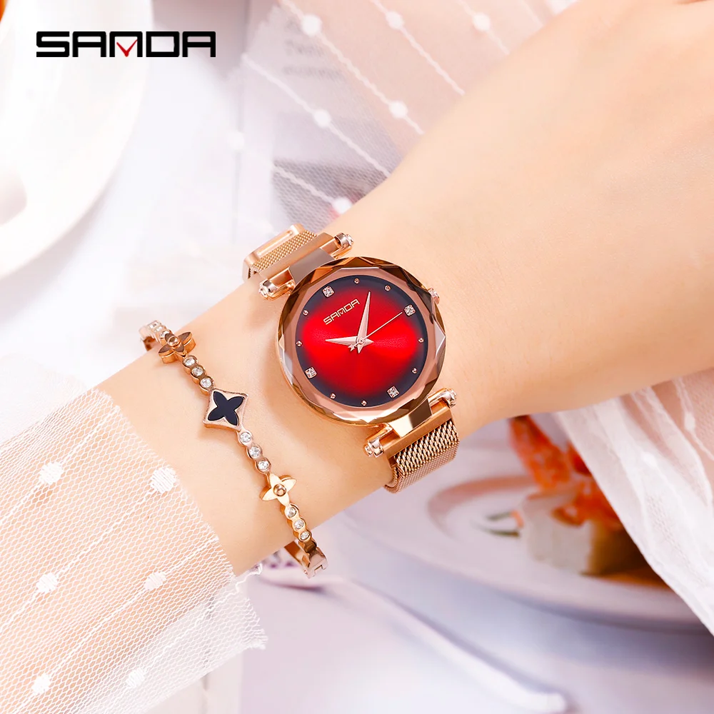 SANDA Women's Watches top brand luxury ladies fashion quartz watch ladies waterproof watch montre femme
SANDA Women's Watches top brand luxury ladies fashion quartz watch ladies waterproof watch montre femme