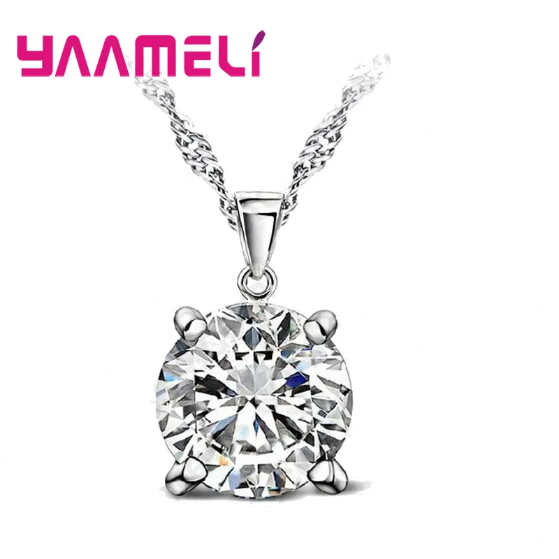 Solid 925 Sterling Silver Various Colors Hard Hot Selling Cubic Zirocnia Necklace Pendant For Women Ladies Wedding Gift
Solid 925 Sterling Silver Various Colors Hard Hot Selling Cubic Zirocnia Necklace Pendant For Women Ladies Wedding Gift