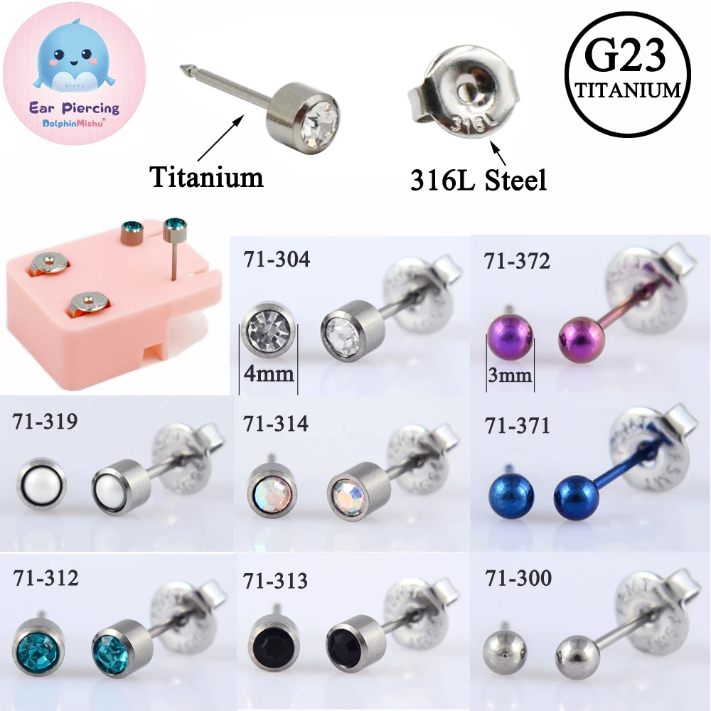 Prevent Allergy Charming Dolphin Mishu Medical Titanium G23 Ear Stud Disposable EO Sterile Piercing Stud Body Piercing Jewelry
Prevent Allergy Charming Dolphin Mishu Medical Titanium G23 Ear Stud Disposable EO Sterile Piercing Stud Body Piercing Jewelry