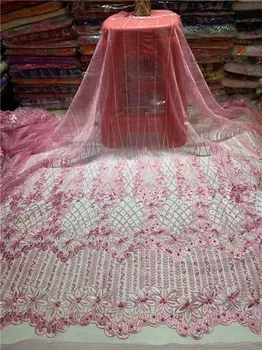 Lace Fabric Royal Gold French Lace Fabric With Beaded Nigerian French Fabric High Quality African Tulle Lace Fabric (TS-2-19
Lace Fabric Royal Gold French Lace Fabric With Beaded Nigerian French Fabric High Quality African Tulle Lace Fabric (TS-2-19