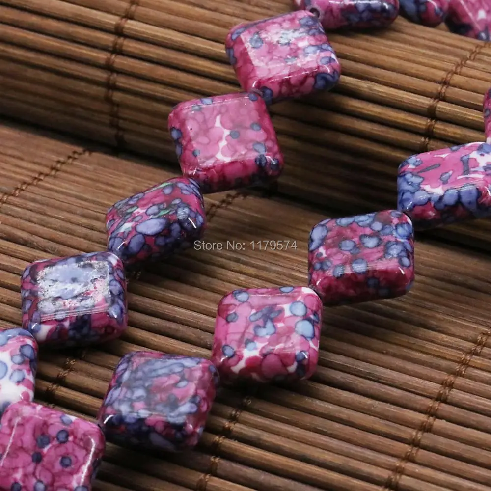 14mm Purple Riverstones Rain Flower Rainbow Stone Gems Diagonal Square Loose DIY Beads Crafts Women Jewelry making Accessories
14mm Purple Riverstones Rain Flower Rainbow Stone Gems Diagonal Square Loose DIY Beads Crafts Women Jewelry making Accessories