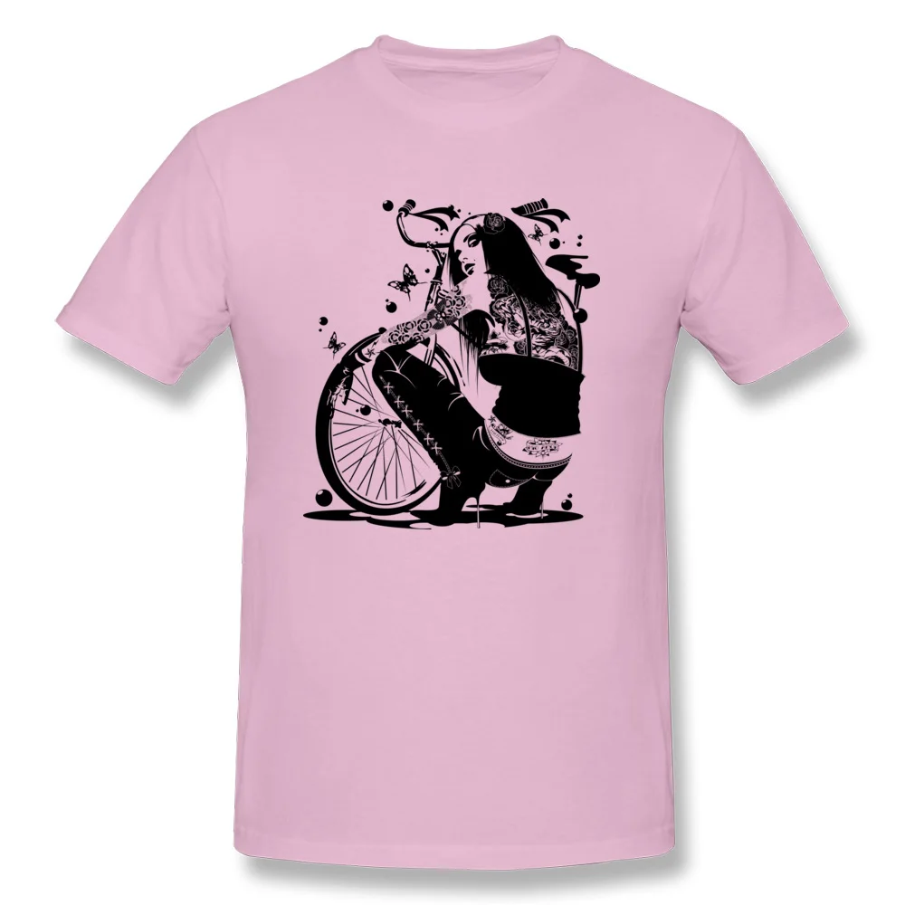 Cotton Fabric Male Short Sleeve Ciclessa T-shirts Funny Tops Shirt Plain Design Crew Neck Top T-shirts Top Quality Ciclessa pink