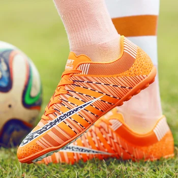 Men Soccer Shoes Sport Ronaldo Breathable Women Spikes Professional Kids Boys Superfly Cleats CR7 TF AG FG Football Sneakers
Men Soccer Shoes Sport Ronaldo Breathable Women Spikes Professional Kids Boys Superfly Cleats CR7 TF AG FG Football Sneakers