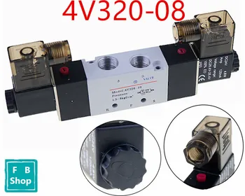 1PCS 4V320-08 1/4'' 5/2 Way Valve Pneumatic Solenoid Valve DC12V DC24V AC110V AC220V AC380V
1PCS 4V320-08 1/4'' 5/2 Way Valve Pneumatic Solenoid Valve DC12V DC24V AC110V AC220V AC380V