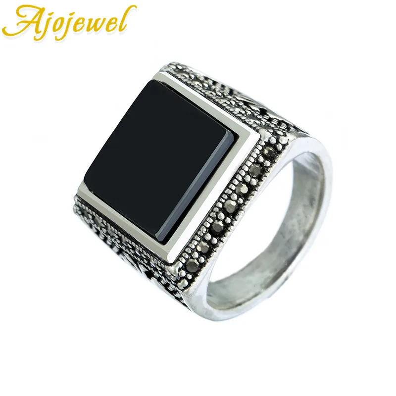 Ajojewel Geometric Retro Jewelry Simple Smooth Surface Eagle On Both Sides Small Black Crystal Men Ring For Party
Ajojewel Geometric Retro Jewelry Simple Smooth Surface Eagle On Both Sides Small Black Crystal Men Ring For Party