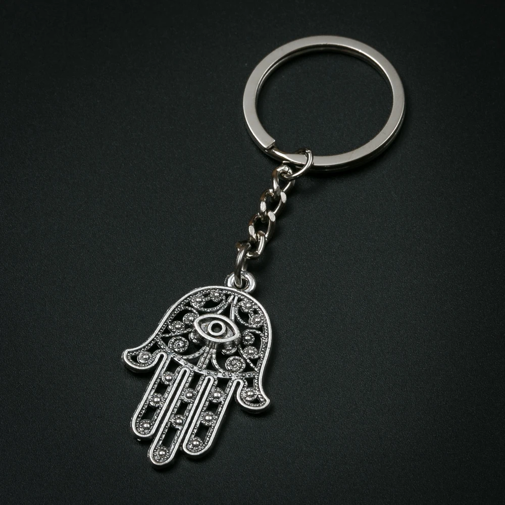 Fashion Creative Hamsa Fatima Hand Keychain Metal Amulet Charm key ring For Gift Car Key Chain Jewelry
Fashion Creative Hamsa Fatima Hand Keychain Metal Amulet Charm key ring For Gift Car Key Chain Jewelry