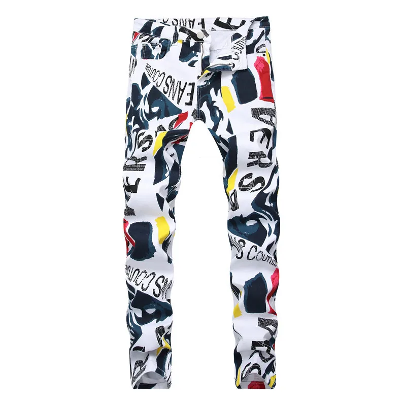 Men 3d Print Hip Hop Denim Pants New Fashion Brand Man Casual Pants 3d Painted Jeans Colorful White Skinny Cotton Blend Trousers
Men 3d Print Hip Hop Denim Pants New Fashion Brand Man Casual Pants 3d Painted Jeans Colorful White Skinny Cotton Blend Trousers