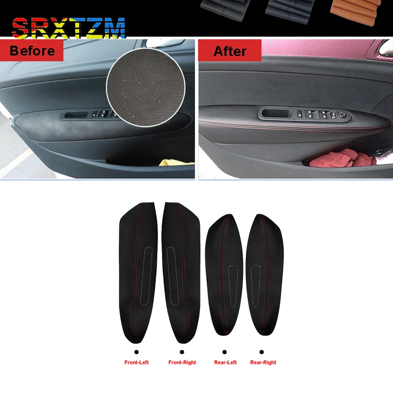 SRXTZM For Peugeot 307 (2004-2013) Peugeot 308 (2009-2014) Interior Door Decorated Microfibre Leather Cover Good Quality 4pcs
SRXTZM For Peugeot 307 (2004-2013) Peugeot 308 (2009-2014) Interior Door Decorated Microfibre Leather Cover Good Quality 4pcs
