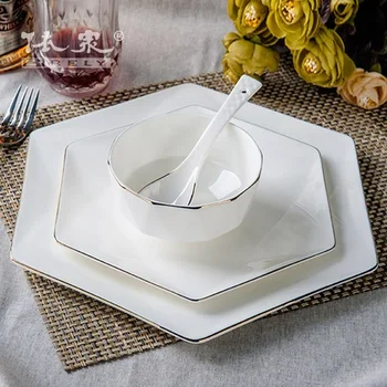 Tangshan high-grade bone china tableware Chinese dishes creative household ceramics European dishes dishes in Phnom Penh
Tangshan high-grade bone china tableware Chinese dishes creative household ceramics European dishes dishes in Phnom Penh