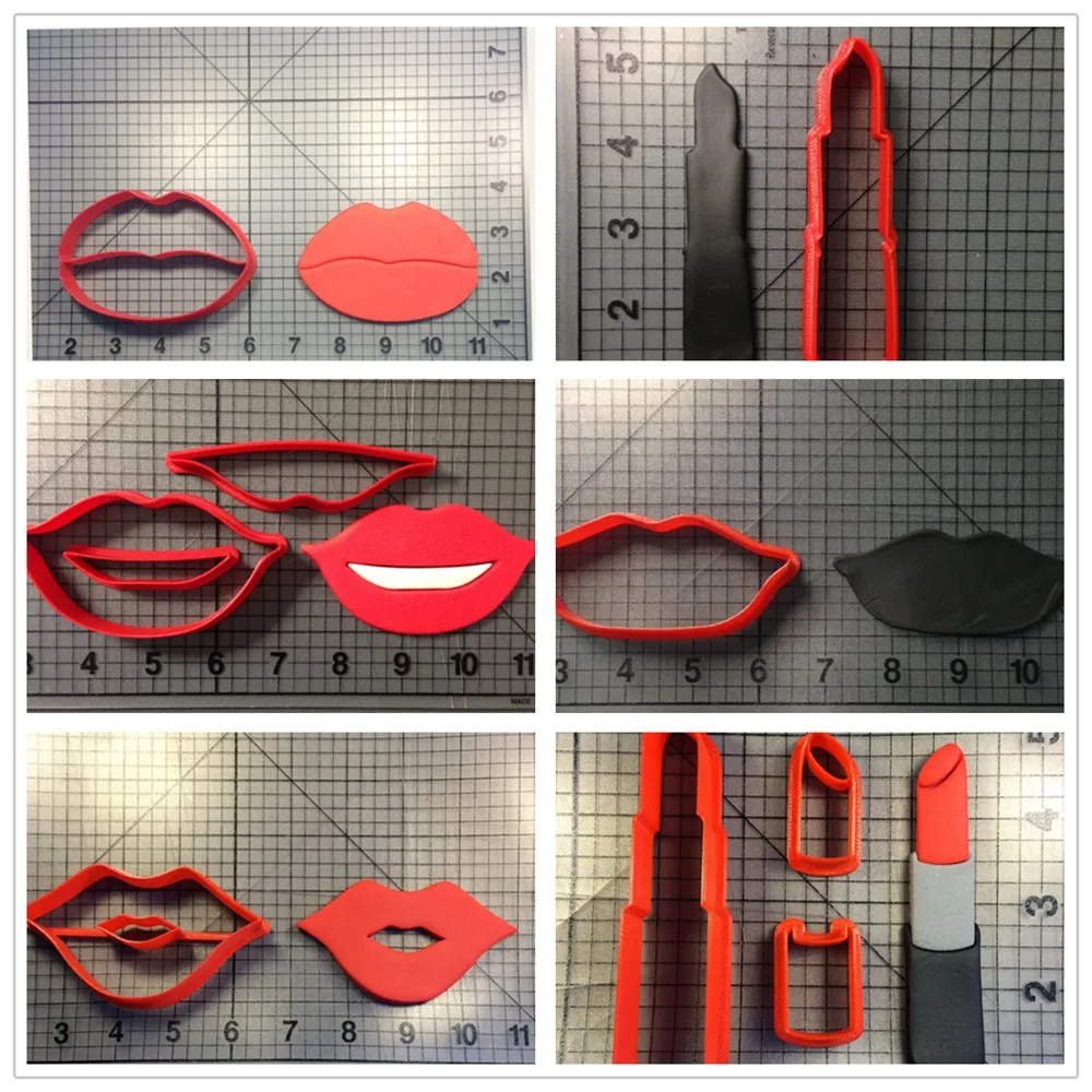 Lip Lipstick Series Cookie Cutter Set Custom Made 3D Printed Cake Biscuit Cutter Lipstick Cake Decorating Tools Fondant Cupcake
Lip Lipstick Series Cookie Cutter Set Custom Made 3D Printed Cake Biscuit Cutter Lipstick Cake Decorating Tools Fondant Cupcake