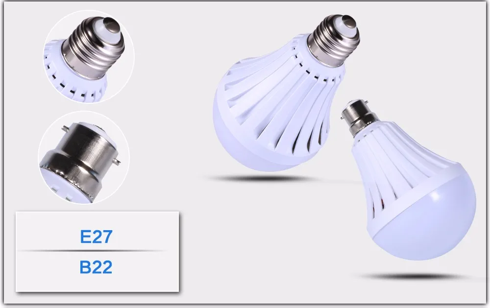 LED Smart Bulbs E27 5730 Led Emergency Light Rechargeable Battery Powered Led Lights Lamp for Outdoor Lighting 5W 7W 9W 12W LUZ (20)