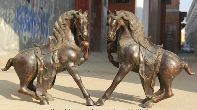 JP S0524 24" Big Chinese Bronze success Feng Shui Zodiac Year Horse sculpture Statue Pair
JP S0524 24" Big Chinese Bronze success Feng Shui Zodiac Year Horse sculpture Statue Pair