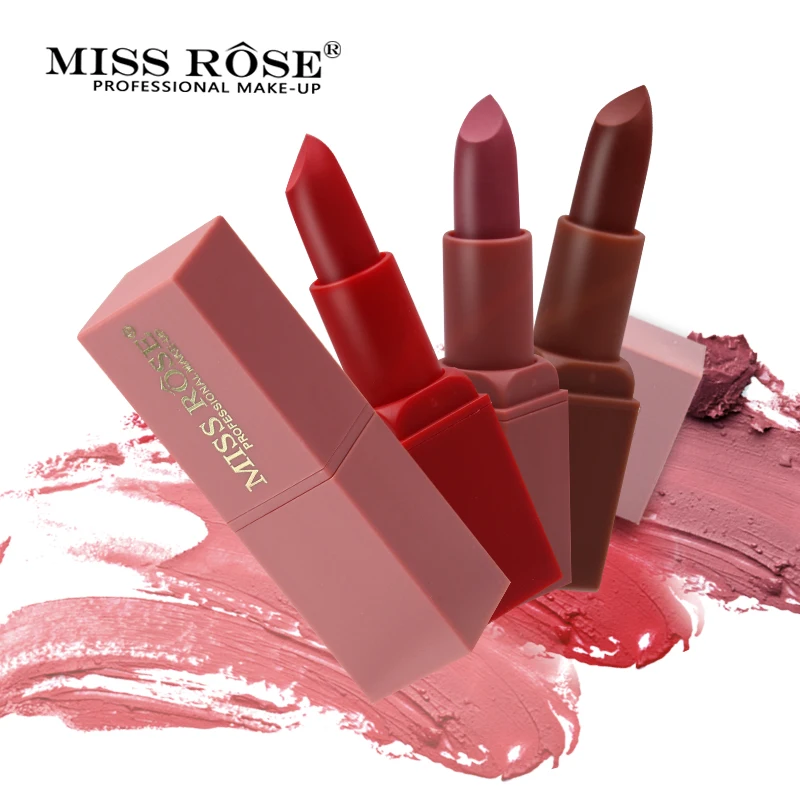 MISS ROSE Brand New Color Vitamin E Matte Lipstick Makeup Moisturizer Lipsticks Red Lip Matte Lips Cosmetics
MISS ROSE Brand New Color Vitamin E Matte Lipstick Makeup Moisturizer Lipsticks Red Lip Matte Lips Cosmetics