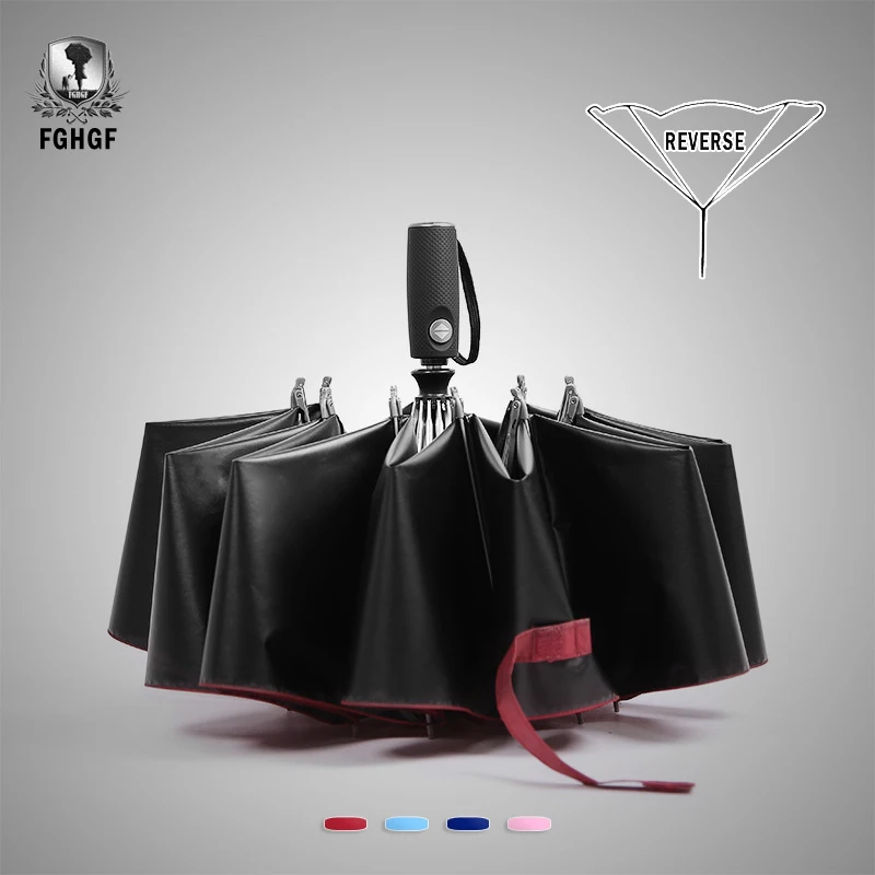 FGHGF Creative 8 Ribs Fashion Inverted Black Coating 3 Folding Automatic Reverse Umbrella Sunny Car Men Umbrellas Rain Women
FGHGF Creative 8 Ribs Fashion Inverted Black Coating 3 Folding Automatic Reverse Umbrella Sunny Car Men Umbrellas Rain Women