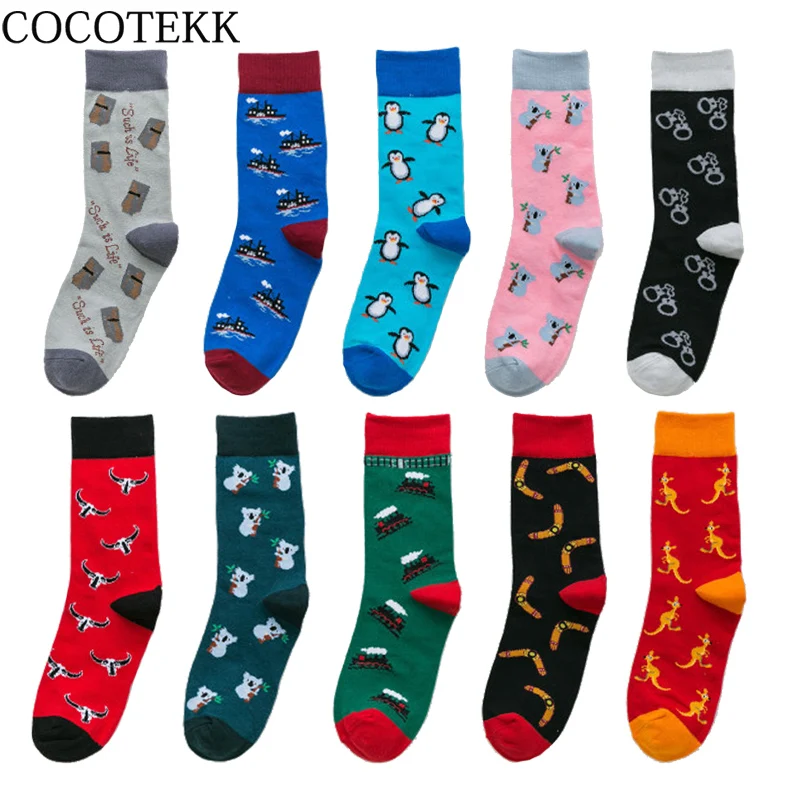 Women Socks Funny Cozy Cotton Cute Cartoon Winter Long Crazy Socks Animal Koala Pattern Colorful Contrast Color Happy Socks
Women Socks Funny Cozy Cotton Cute Cartoon Winter Long Crazy Socks Animal Koala Pattern Colorful Contrast Color Happy Socks