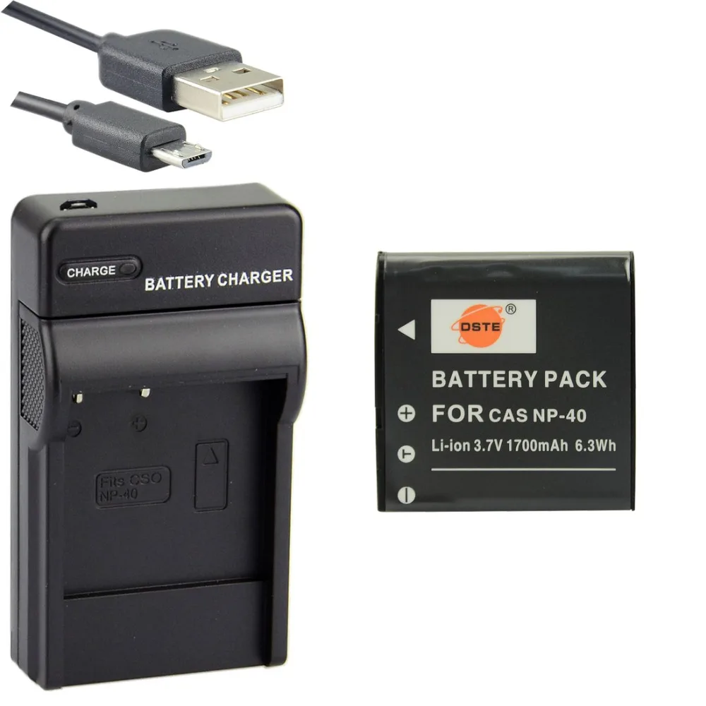 DSTE NP-40 Li-ion Battery with USB Charger for Casio Exilim EX-FC100 EX-FC160S PRO EX-P505 ZOOM EX-Z100 XG-1 Camera
DSTE NP-40 Li-ion Battery with USB Charger for Casio Exilim EX-FC100 EX-FC160S PRO EX-P505 ZOOM EX-Z100 XG-1 Camera