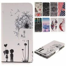 For Samsung J5 Leather Case Fashion Drawed Protective Flip Stand Card Slot Wallet Cover For Samsung Galaxy J5 SM-J500F Phone Bag