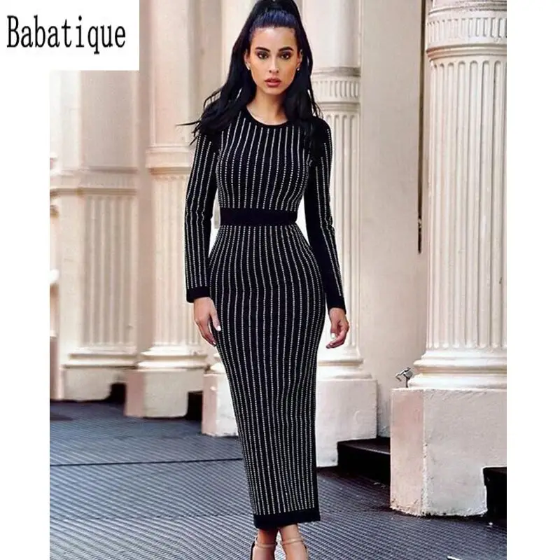 2019 sexy elegant Bodycon diamonds Dress New Fashion Beautiful Long Sleeve Womens Midi Dress for Night Club Party Wholesale HL
2019 sexy elegant Bodycon diamonds Dress New Fashion Beautiful Long Sleeve Womens Midi Dress for Night Club Party Wholesale HL