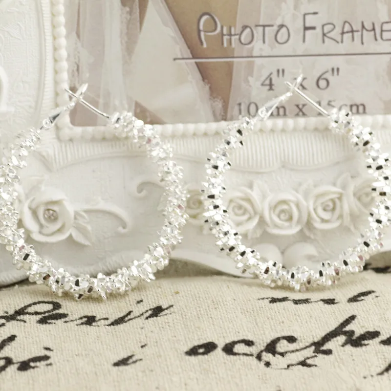 925 sterling silver hoop earring for women large luxury design good quality vintage wedding jewelry Eh004
925 sterling silver hoop earring for women large luxury design good quality vintage wedding jewelry Eh004