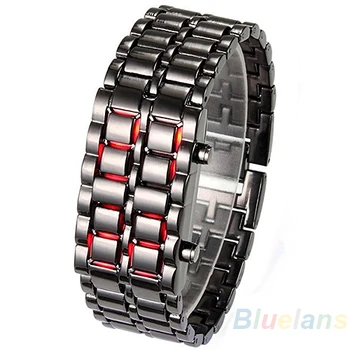 Fashion Men Women's Watch Lava Iron Samurai Metal LED Faceless Bracelet Wristwatch Stainless Steel Novelty Item 0KPM
Fashion Men Women's Watch Lava Iron Samurai Metal LED Faceless Bracelet Wristwatch Stainless Steel Novelty Item 0KPM
