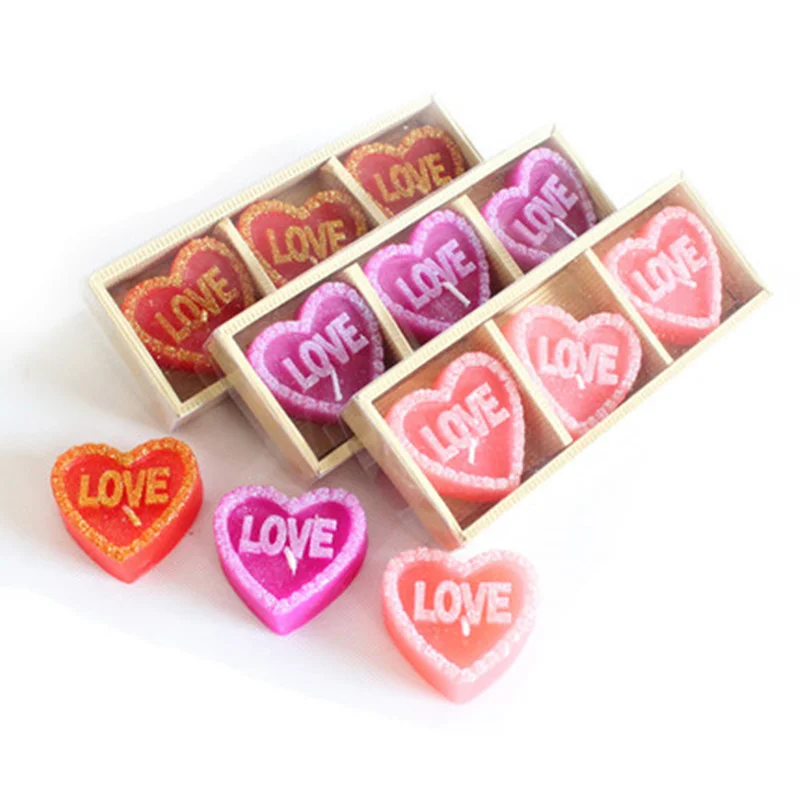 3pcs/set rose heart shape decorative candles Romantic decoration mariage craft candle party supplies
3pcs/set rose heart shape decorative candles Romantic decoration mariage craft candle party supplies
