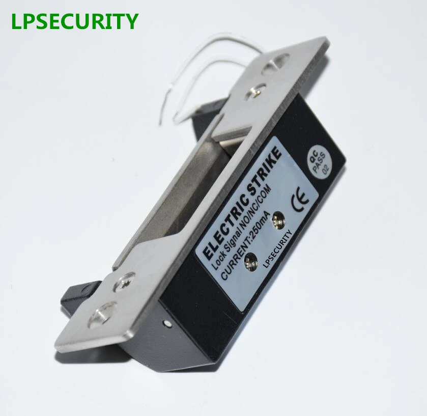 

LPSECURITY 12VDC Electric Strike Lock Fail Safe NC or Fail Secure NO For Gate Door Access control System