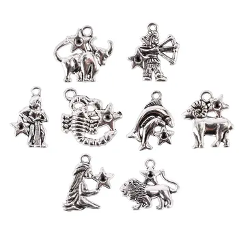 12Pcs/set Mixed Zodiac European Alloy Charm Pendant Dangle Beads For Jewelry Making Accessories
12Pcs/set Mixed Zodiac European Alloy Charm Pendant Dangle Beads For Jewelry Making Accessories