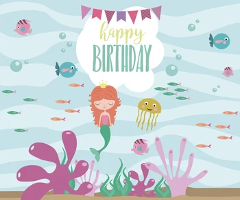Mermaid Photography Backdrops Sea World Background Props Baby Shower Chirldren Girl Birthday Photo Booth Banner W-307
Mermaid Photography Backdrops Sea World Background Props Baby Shower Chirldren Girl Birthday Photo Booth Banner W-307
