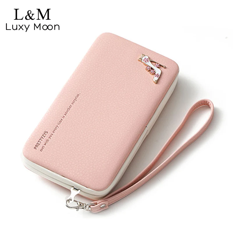 Women Leather Wallet Girls Large Capacity Hand Bag Ladies Candy Color Metal HighHeel Clutch Long Phone Case Card Holder XA38H
Women Leather Wallet Girls Large Capacity Hand Bag Ladies Candy Color Metal HighHeel Clutch Long Phone Case Card Holder XA38H