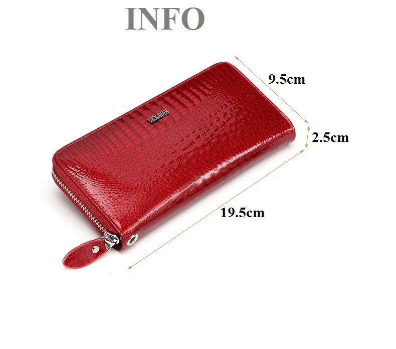 VICKAWEB Wristlet Wallet Purse Genuine Leather Wallet Female Long Zipper Women Wallets Card Holder Clutch Ladies Wallets 2017-20170908_011745_008
