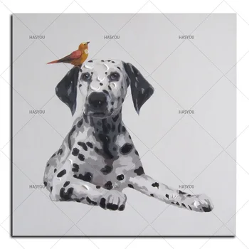 Hand-painted Modern Wall Art Picture Living Room Home Decor Abstract Colorful Dog Cartoon Animal Oil Painting On Canvas No Frame
Hand-painted Modern Wall Art Picture Living Room Home Decor Abstract Colorful Dog Cartoon Animal Oil Painting On Canvas No Frame