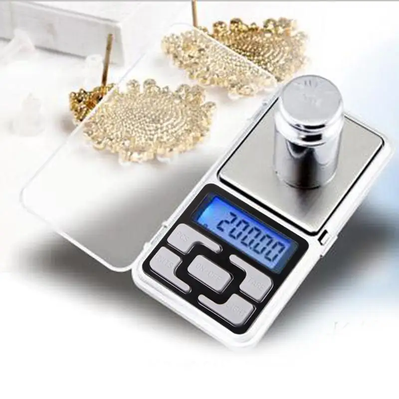 Portable Mini Digital Pocket Scales LCD Display Jewelry Balance Measuring Scales Blue Backlight Kitchen Gadget Tools 200g/0.1g
Portable Mini Digital Pocket Scales LCD Display Jewelry Balance Measuring Scales Blue Backlight Kitchen Gadget Tools 200g/0.1g