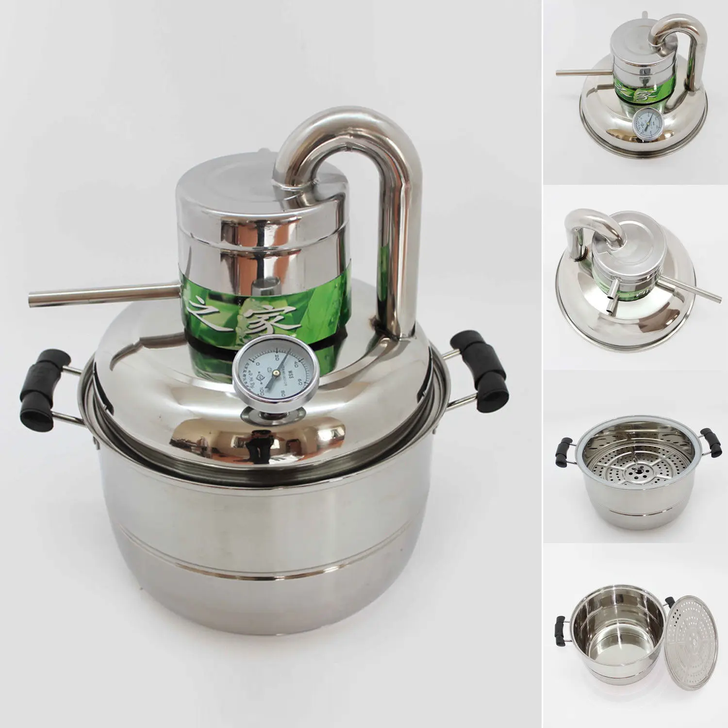 10L Litres Home Stainless New Moonshine Still Water Distiller Vodka Alcohol Brandy White Spirit Grape Wine Making Pure Dew Kits
10L Litres Home Stainless New Moonshine Still Water Distiller Vodka Alcohol Brandy White Spirit Grape Wine Making Pure Dew Kits